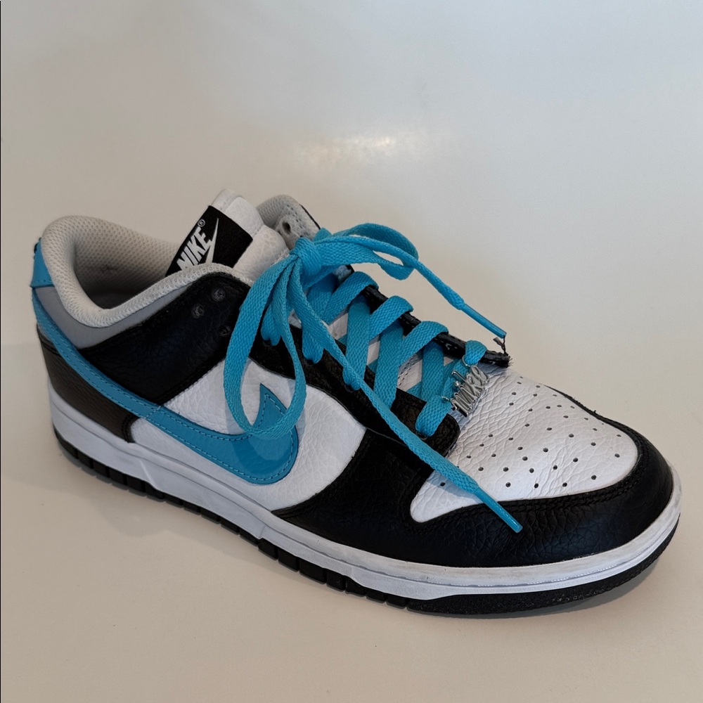 Like NEW | Nike | Custom Dunk Low By You | Black/White/Blue/Gray | Size 8